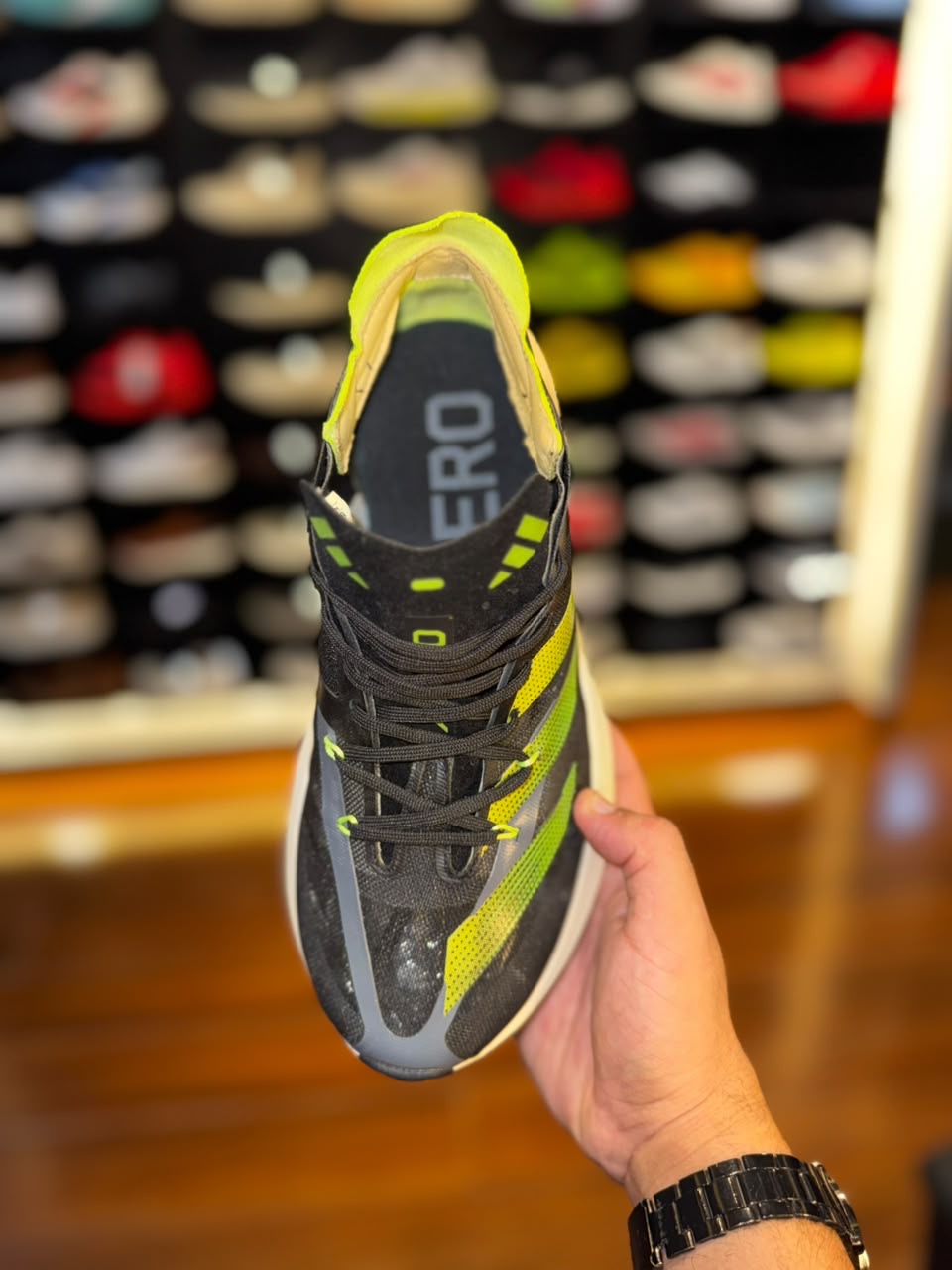 ADIZERO ADIOS pro 3 (preto com verde)