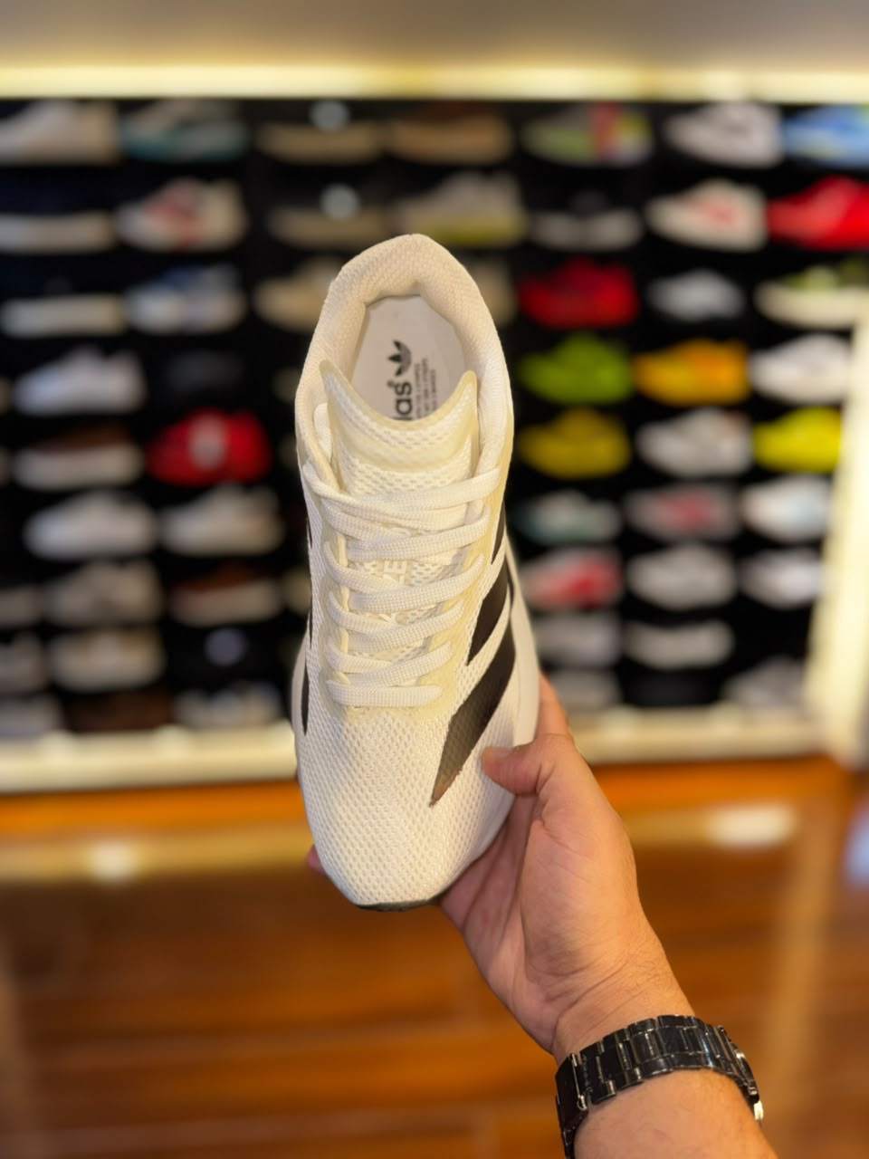 Adizero adios pro 4 (branco com preto)