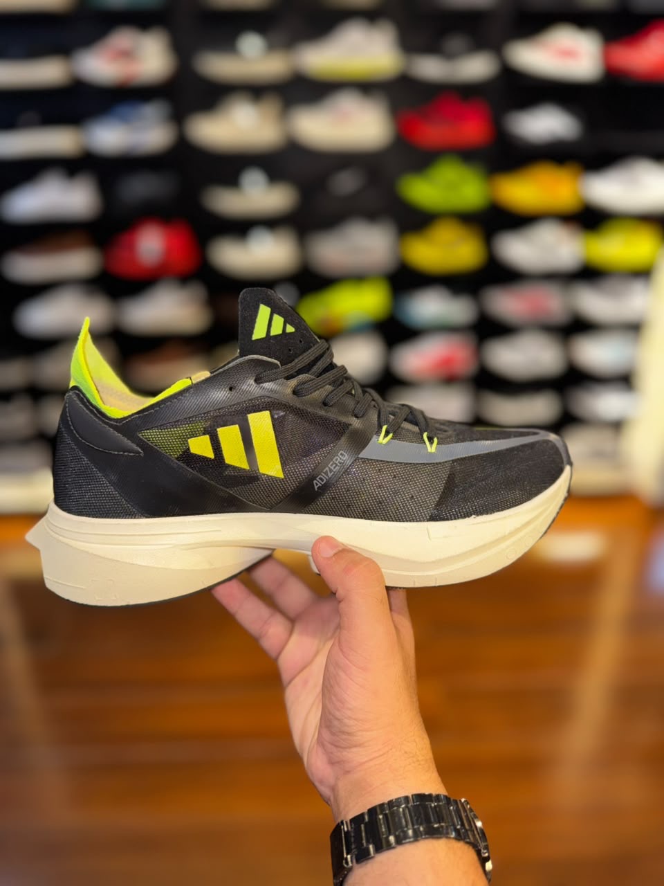ADIZERO ADIOS pro 3 (preto com verde)
