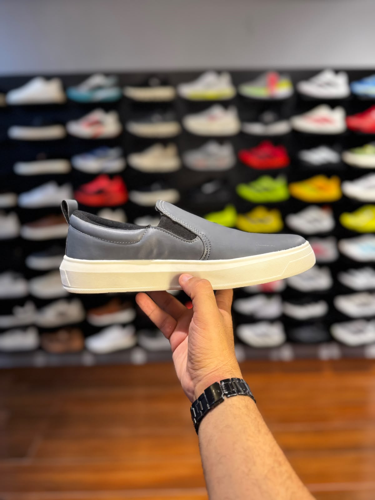 Sapatilha iate Lacoste/ cinza